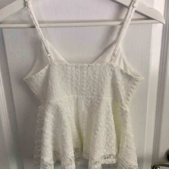 garage white lace cami tank top - Picture 4 of 5